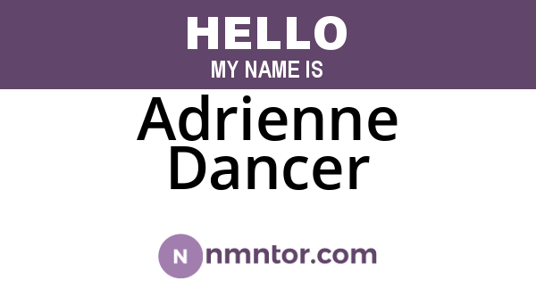 Adrienne Dancer