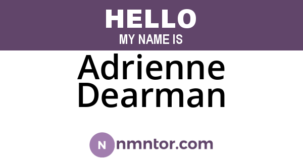 Adrienne Dearman