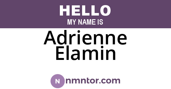 Adrienne Elamin