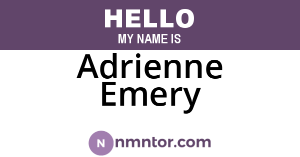 Adrienne Emery