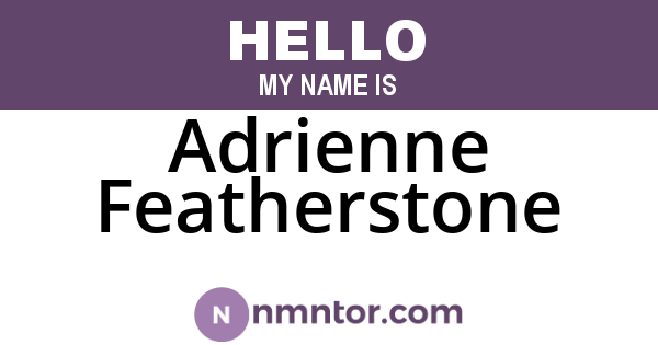 Adrienne Featherstone
