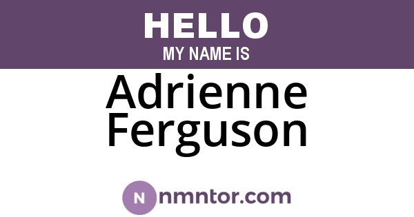 Adrienne Ferguson
