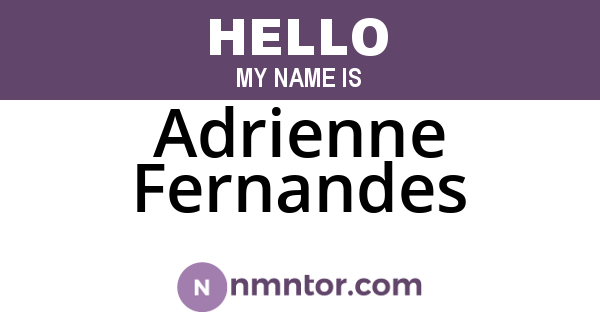 Adrienne Fernandes