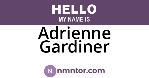 Adrienne Gardiner