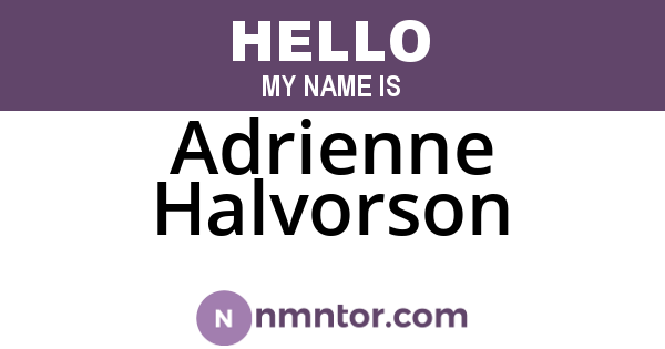 Adrienne Halvorson