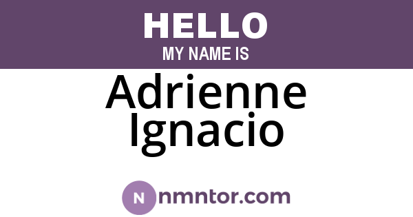 Adrienne Ignacio