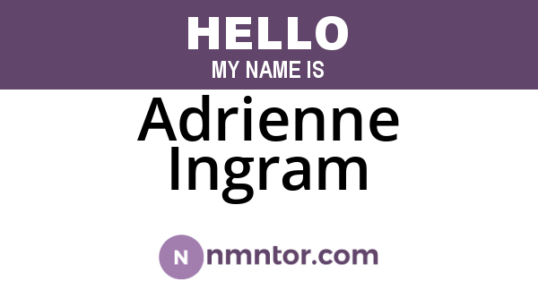 Adrienne Ingram