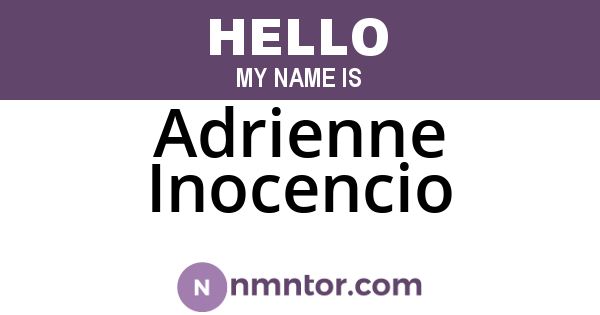 Adrienne Inocencio