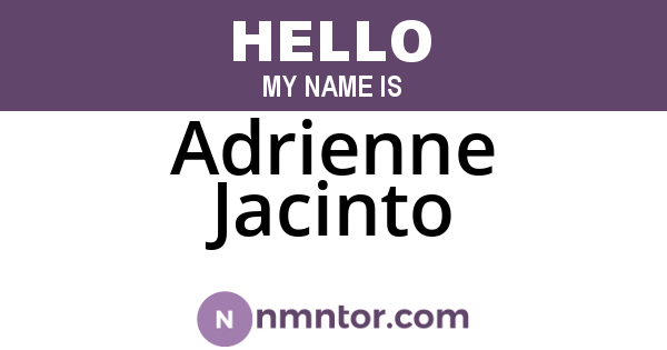 Adrienne Jacinto