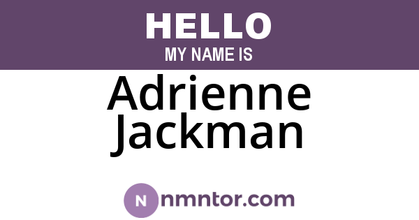 Adrienne Jackman