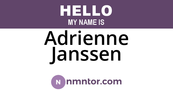 Adrienne Janssen