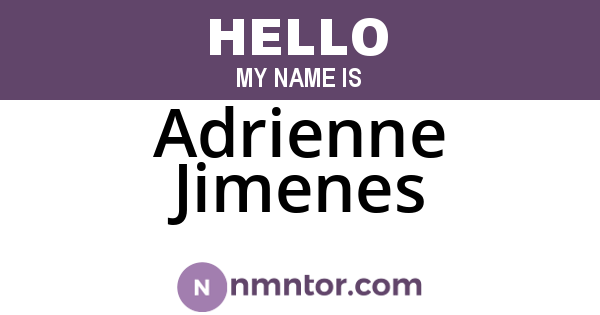 Adrienne Jimenes
