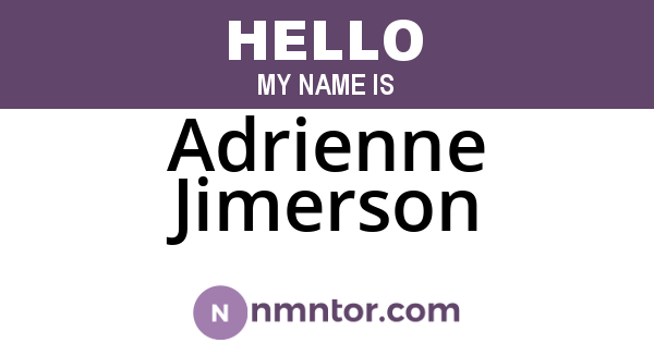 Adrienne Jimerson