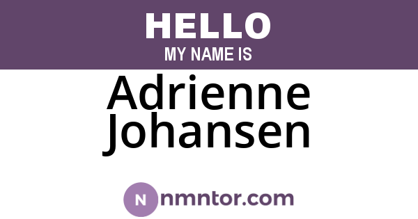Adrienne Johansen