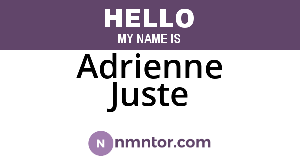 Adrienne Juste
