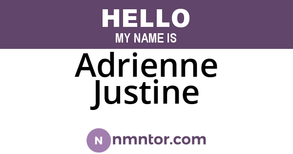 Adrienne Justine