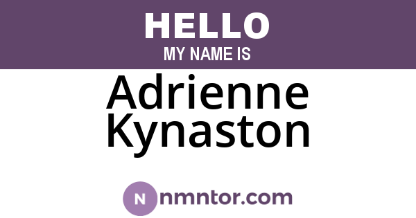 Adrienne Kynaston