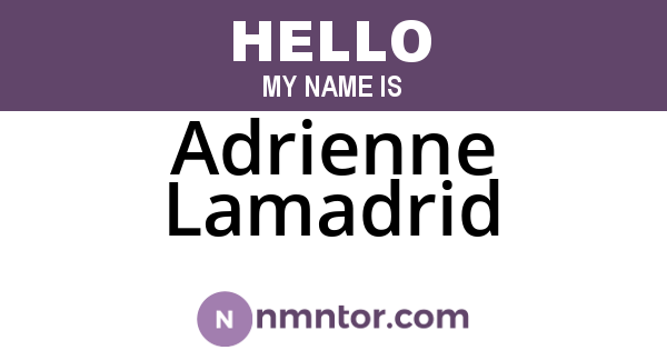 Adrienne Lamadrid