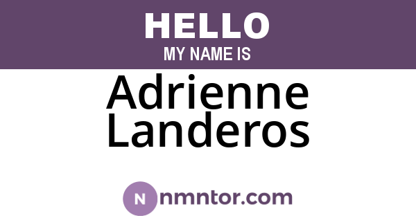 Adrienne Landeros
