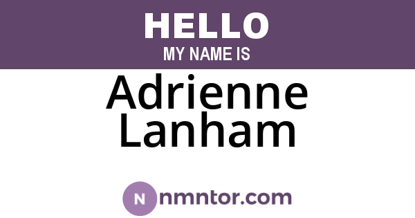 Adrienne Lanham