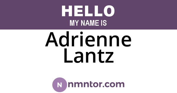 Adrienne Lantz