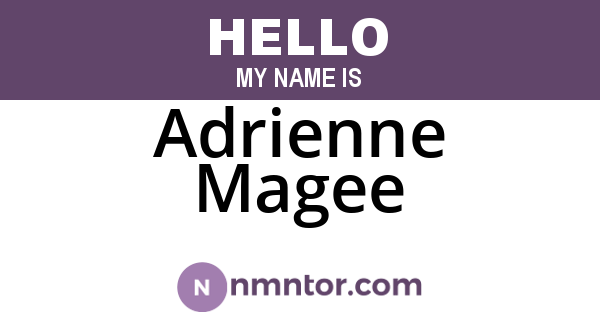 Adrienne Magee