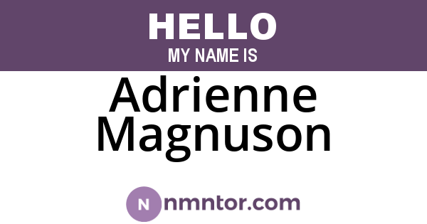 Adrienne Magnuson
