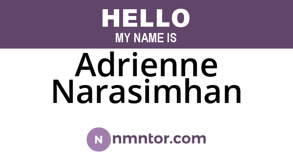 Adrienne Narasimhan