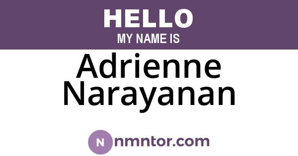 Adrienne Narayanan