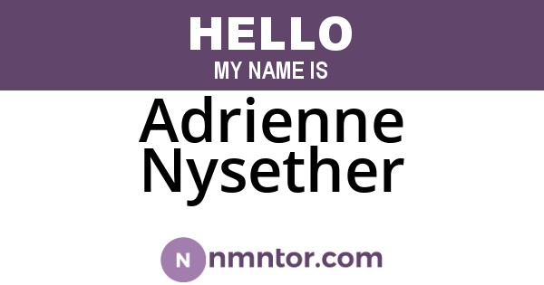 Adrienne Nysether