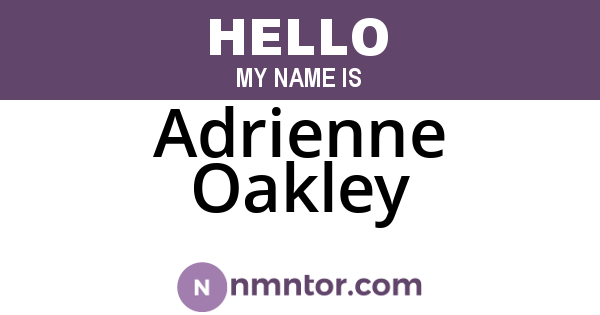 Adrienne Oakley
