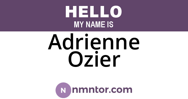 Adrienne Ozier