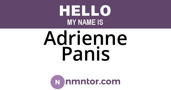 Adrienne Panis