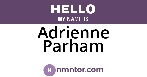 Adrienne Parham