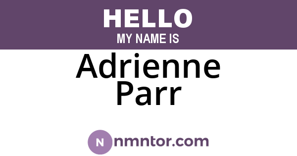 Adrienne Parr