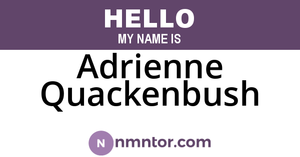 Adrienne Quackenbush