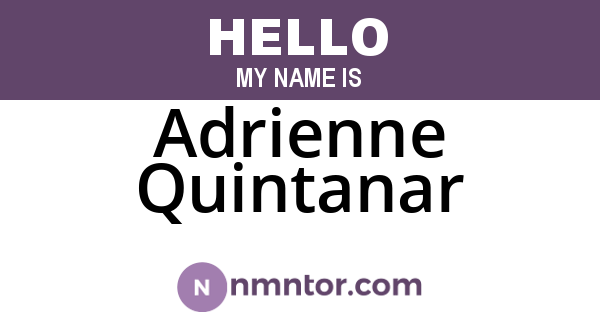 Adrienne Quintanar