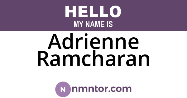 Adrienne Ramcharan