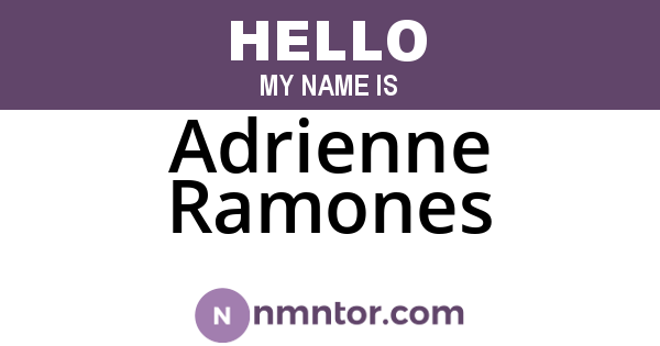 Adrienne Ramones