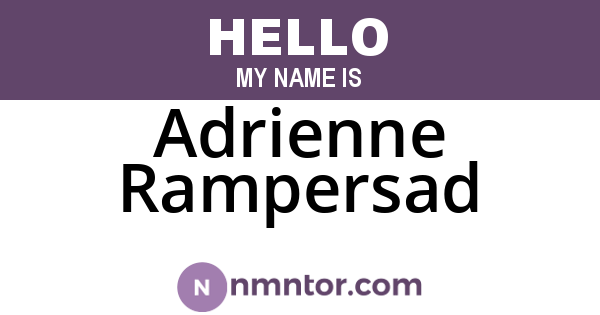 Adrienne Rampersad