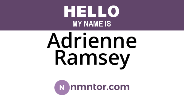 Adrienne Ramsey