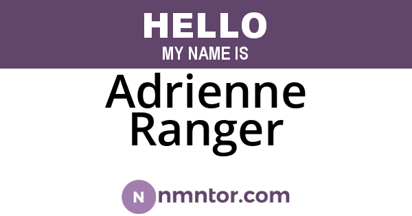 Adrienne Ranger