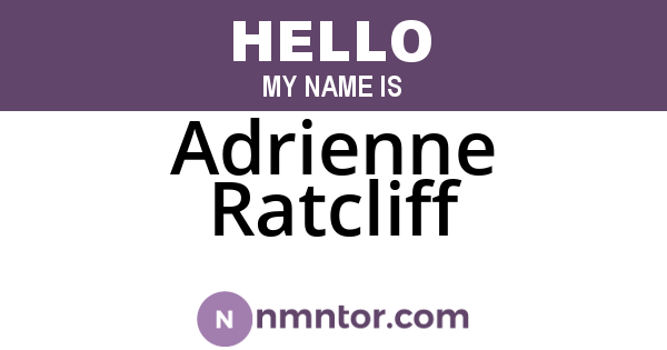 Adrienne Ratcliff