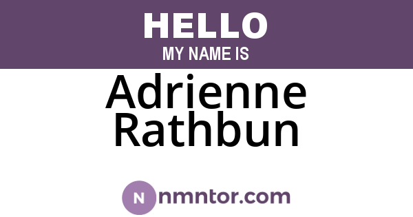 Adrienne Rathbun