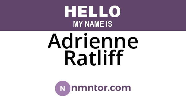 Adrienne Ratliff