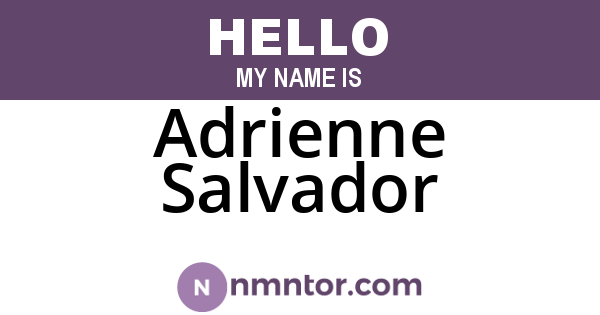 Adrienne Salvador
