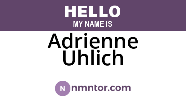 Adrienne Uhlich