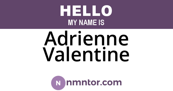 Adrienne Valentine