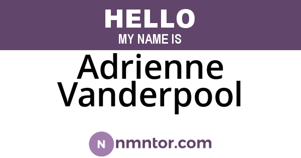 Adrienne Vanderpool