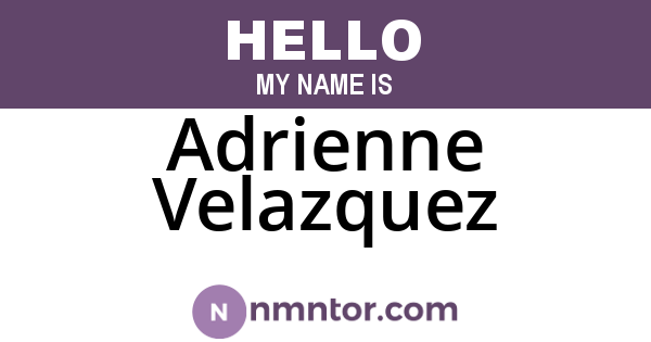 Adrienne Velazquez